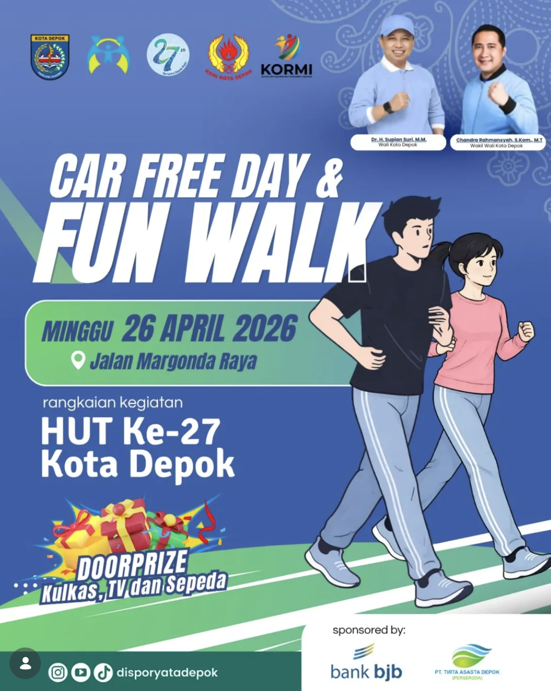 Car Free Day & Funwalk HUT ke-27 Kota Depok