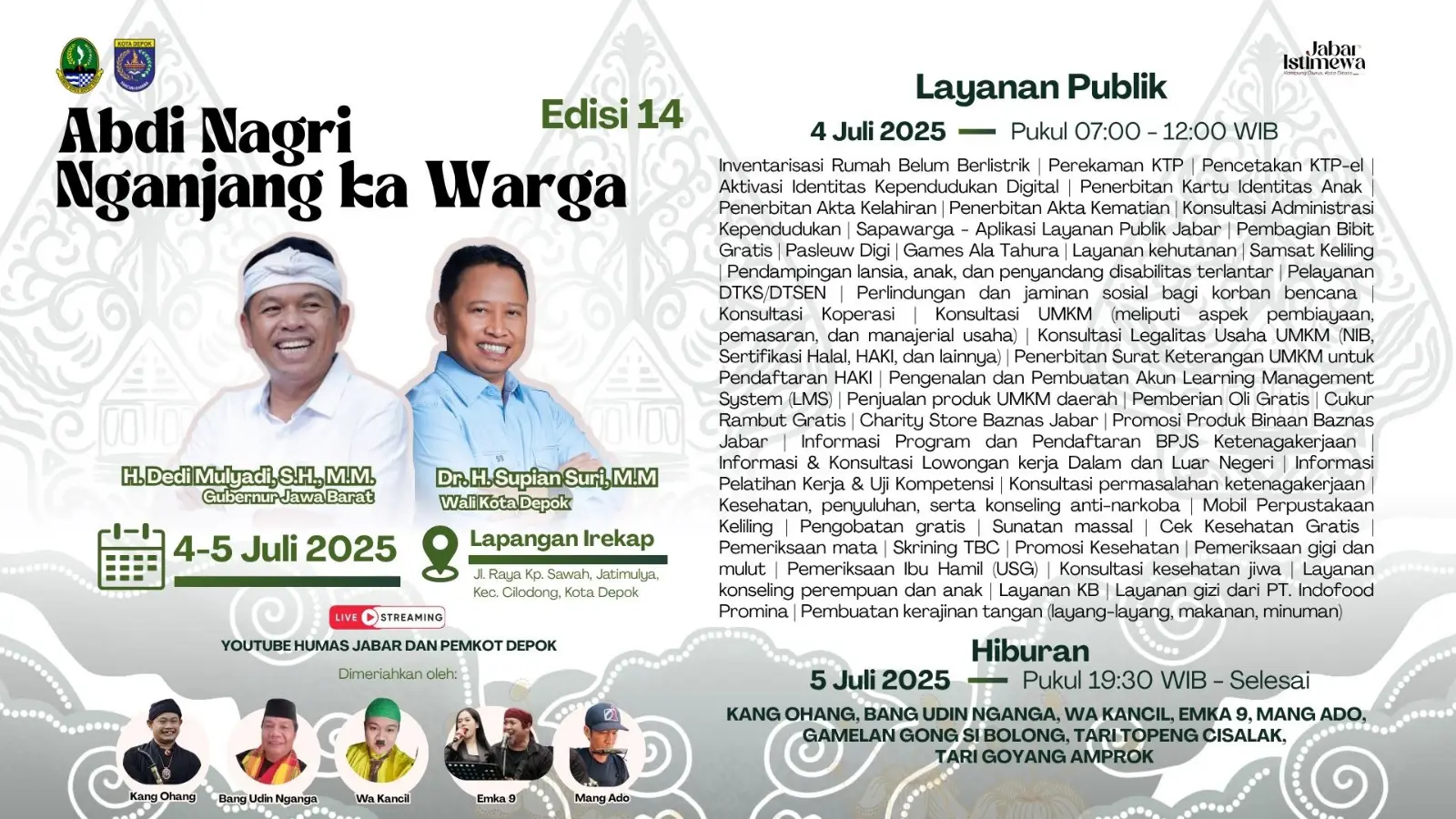 Abdi Nagri Nganjang ka Warga bersama KDM