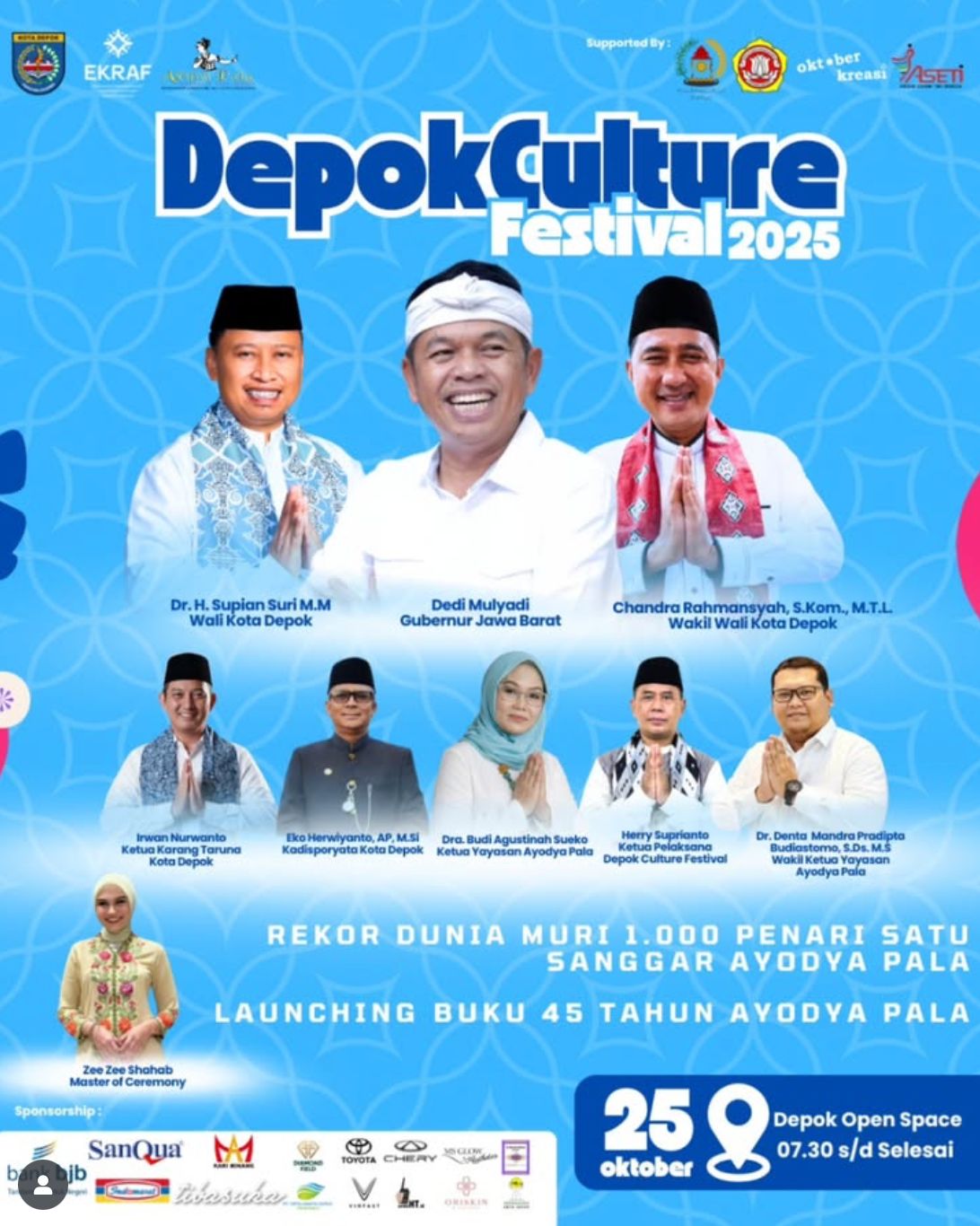 Depok Culture Festival 2025 & Rekor MURI 1.117 Penari Ayodya Pala