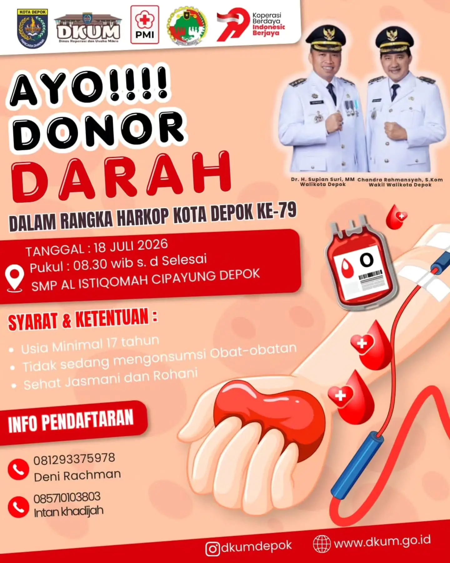 Ayo Donor Darah Rayakan Hari Koperasi ke-79